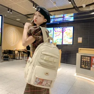 Zaino stile foresta grande capacità studente borsa scolastica ita trasparente alla moda