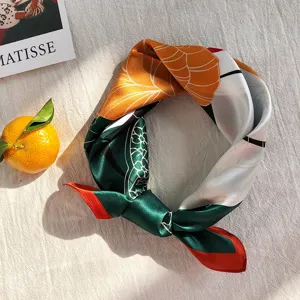 Abstract print silk scarf detail, elegant women accessory for stylish everyday outfits.