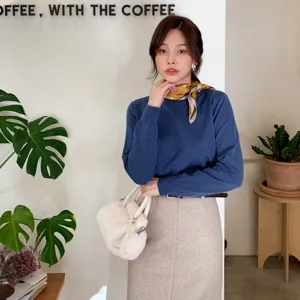 Schicke Seide Pünktchen Halstuch Damen Herbst Mode Französischer Stil kleines Quadrat Tuch