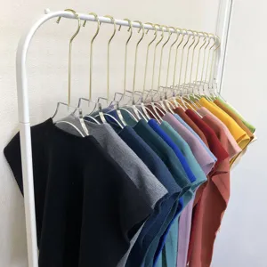 Einfarbig Strick Kurzarm Oberteil Schal stilvoll Herbst Winter Kleidung lässig basic fashion.