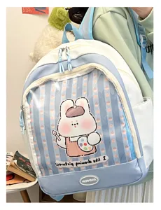 Zaino ita in PVC trasparente carino per donna, borsa scolastica studentesca in stile giapponese.