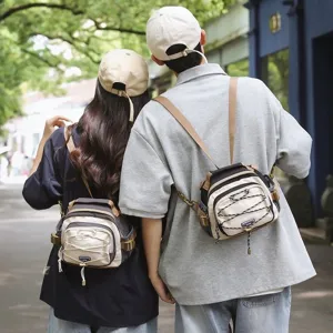 Leichter Mini Outdoor Rucksack für Damen und Herren, kleiner Reiserucksack und Umhängetasche.