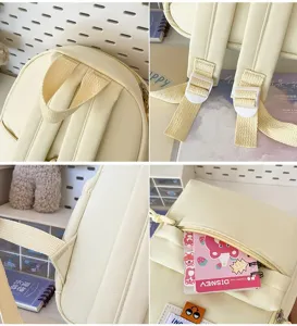 Carino mini zaino con cartone animato per donne, zainetto versatile per studenti e viaggio casual.