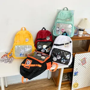 Transparant venster Ita rugzak schooltas veeltallig casual studenten daypack esthetisch
