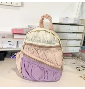 Mini zaino pieghettato torta leggero carino zainetto donna viaggio casual da giorno