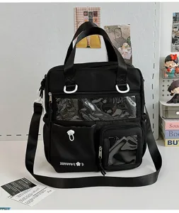 Borsa a tracolla trasparente stile anime giapponese grande capacità ita bag