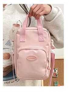 Pink cute mini crossbody bag, sweet style ita bag for 20cm cotton dolls and daily wear.