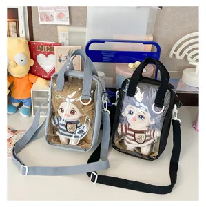 20cm cotton doll clear ita bag transparent window cute crossbody shoulder bag for anime