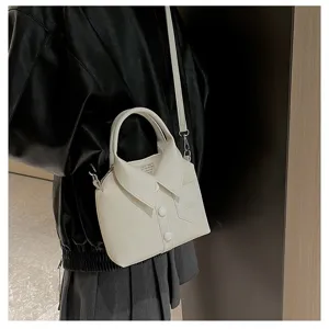 Creatieve hemdvormige schoudertas unieke mode crossbody tas voor dames stijlvolle witte handtas