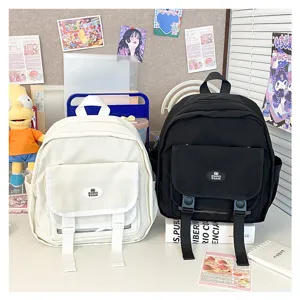 Mini ita backpack for JK uniform, clear window cute school bag for anime pins and plushies.