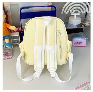 Mini yellow backpack cute ita bag canvas doll bag schoolbook bag Japanese JK uniform accessory