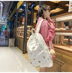 Kleiner süßer Rucksack für Mädchen, modische lässige Doppelschulter Schultasche neu