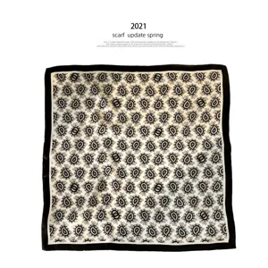 vierkante zijden sjaal met paisleymotief voor heren en dames retro nekaccessoire 2021