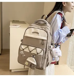 Mochila escolar elegante y de gran capacidad para niñas, bonita bolsa de estudiante.