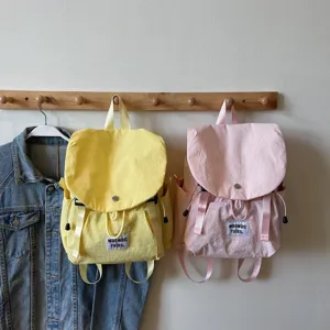 Japanese minimalist oxford cloth backpack for women, large capacity casual daypack travel bag