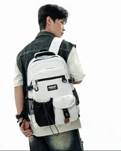 Japanese style casual backpack with large capacity and multi pockets for daily travel and school.
