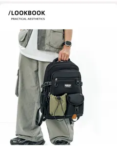 Japanese style tactical backpack large capacity casual daypack for school travel outdoor.