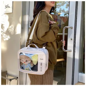 Transparent Ita Bag Cute TV Shaped Crossbody Bag for 20cm Cotton Dolls Comic Con