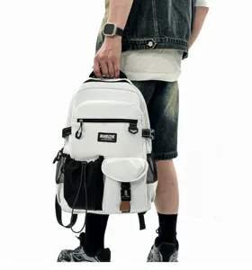 Japanese trendy style campus backpack for students, large capacity outdoor travel daily bag.