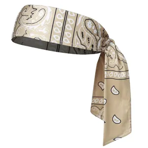 Bandeau de Sport Imprimé Paisley Noué Accessoire Cheveux Athletique Mode Entraînement