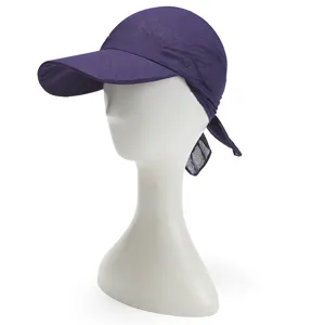 Women purple sun protection visor hat summer casual beach outdoor breathable headscarf cap