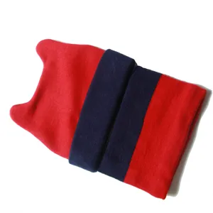 Kinder Winter Strickmuetze rot blau Farbe Block niedliche Tierohren warme Baby Muetze