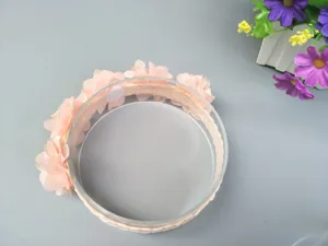 Children pink flower headband hair accessories cute baby photography prop sweet style chic