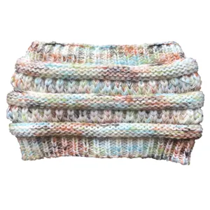 Kleurrijke gebreide hoofdband voor vrouwen winter warme haaraccessoire haak haarband