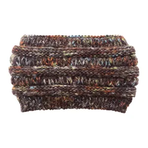 Gezellige gebreide hoofdband voor vrouwen winter warm wol multi color elastisch