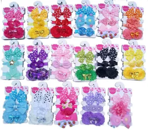 Joli bandeau nœud bébé ensemble de 3 accessoires cheveux nourrisson accessoires photo polyvalents