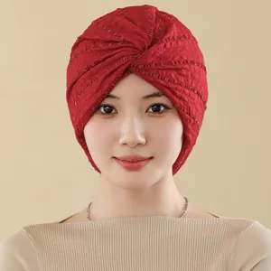 Γυναικείο Turban Hat Casual Ελαστικό Με Λαμπερές Ριγέ Κάλυψη Κεφαλιού Κομψό Καθημερινό Κάλυμμα Μαλλιών Γυναικείο Μαντήλι