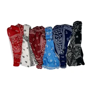 Turbante da Donna con Stampa Paisley Sottile Traspirante Fascia per Capelli Moda Cotone Retro Hip Hop Berretto per Caduta Capelli
