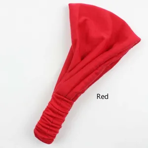 Solid color elastic hair band for women, soft stretch yoga headband for daily makeup wash.