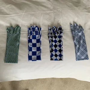 Summer sun protection long sleeve gloves five finger mesh ice sleeves stylish UV proof