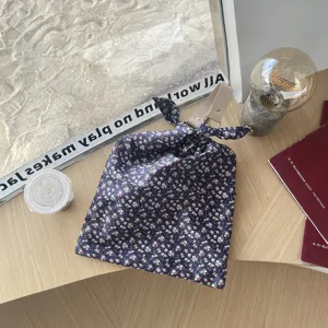 Koreanischer Stil Blumen Stoff Handtasche, lässige Sommer Umhängetasche für Damen.