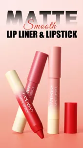 Mattes Lippenkonturenstift und Lippenstift Set, wasserdichter langanhaltender Make-up Stift.