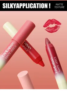 Wasserfester Handaiyan matter Lippenstift Crayon mit glatter Textur für den Alltag.