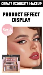 11-piece makeup kit cosmetic set professional eyeshadow palette lipstick for beginner beauty