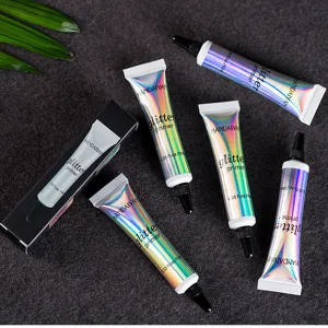 HANDAIYAN glitter primer makeup base for eyes face and lips, 10ml tube detail shot.