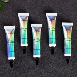 HANDAIYAN glitter primer for eyes, lips, and face, 10ml multi-functional makeup base tube detail.
