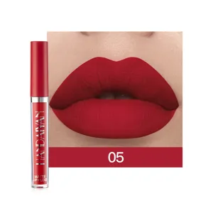 Matte liquid lip gloss long lasting waterproof red lip color makeup beauty cosmetic set