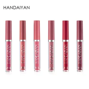 Handaiyan matte lip gloss set 6 pieces long lasting waterproof liquid lipstick makeup.