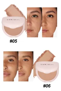HANDAIYAN waterproof oil control pressed face powder compact with shade 05 and 06 options.