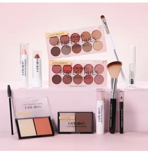 HANDAIYAN 11-piece makeup set with eyeshadow palette, lipstick, concealer and brushes.