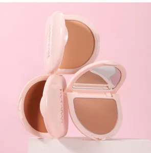HANDAIYAN makeup compact powder detail shot, oil control, waterproof face setting cosmetic.