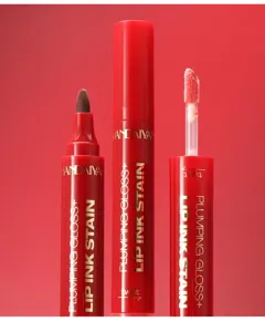 HANDAIYAN brillant à lèvres double tête encre liquide hydratante vue de détail cosmétique.