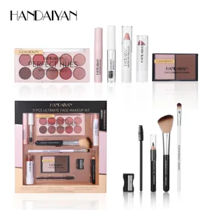 HANDAIYAN 11 pcs makeup kit professional cosmetic set eyeshadow lipstick brush set