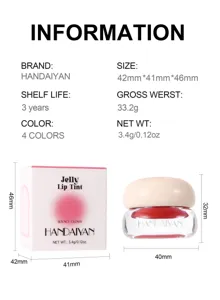 HANDAIYAN brillant à lèvres effet gel hydratant gloss maquillage longue tenue lèvre pulpeuse.