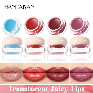 Handaiyan gloss a levres juteux translucide 4 couleurs hydratant miroir maquillage gele