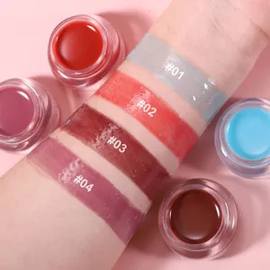 Set de brillant à lèvres hydratant 4 couleurs Handaiyan, gloss effet miroir pour des lèvres pulpeuses.